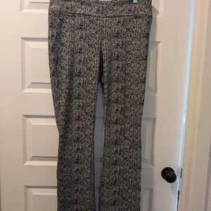 New York & Company Black and White Flare Pants